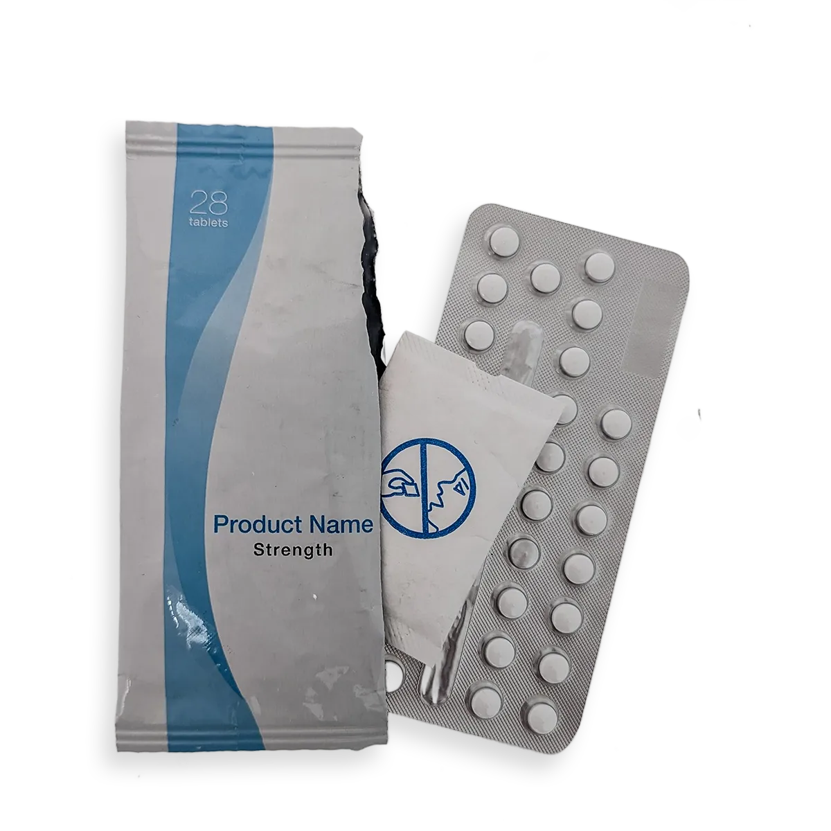 Blisterverpackung mit 1g Trockenmittelbeutel in Aluverbundverpackung - Pharma - Case Study 1